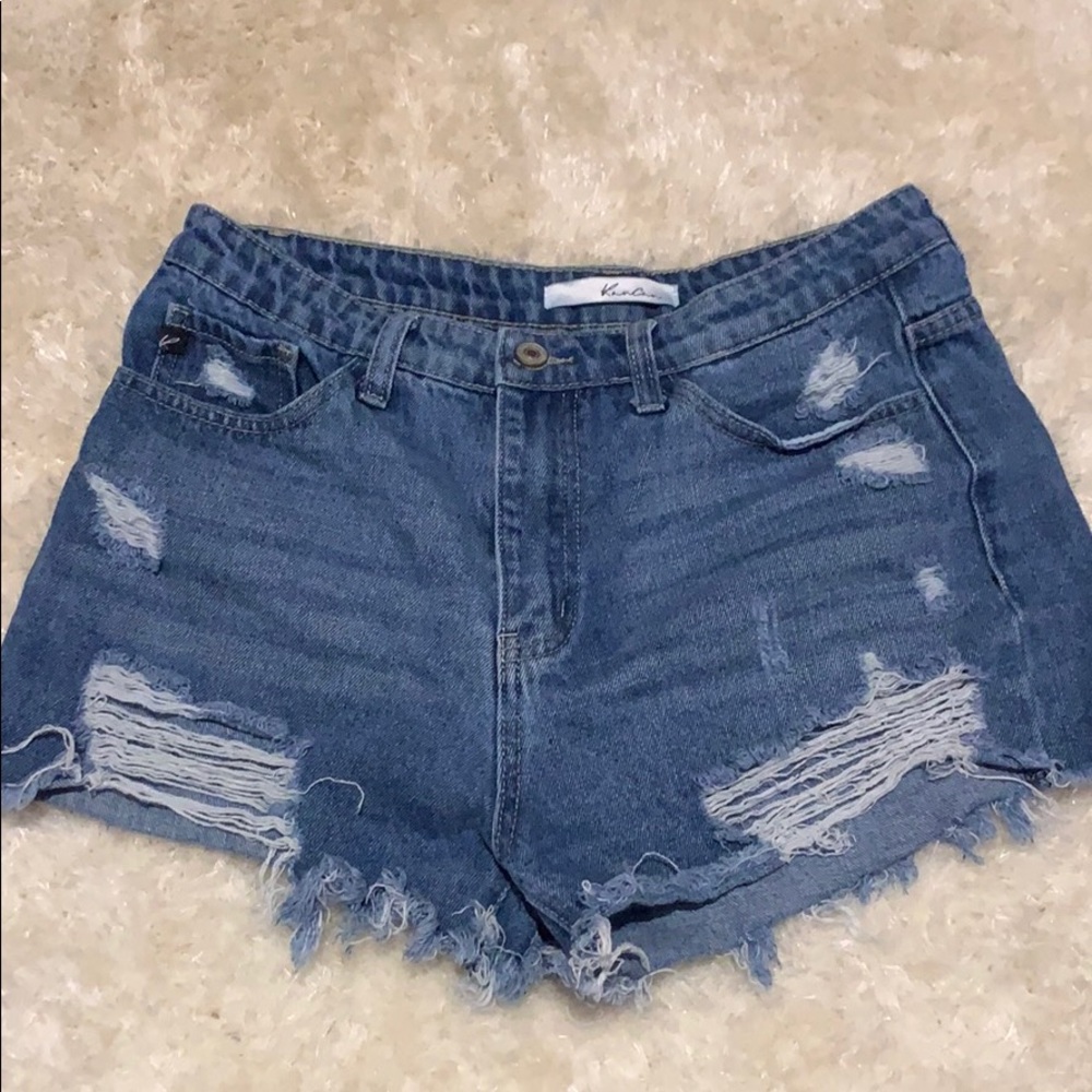 Kancan distressed shorts